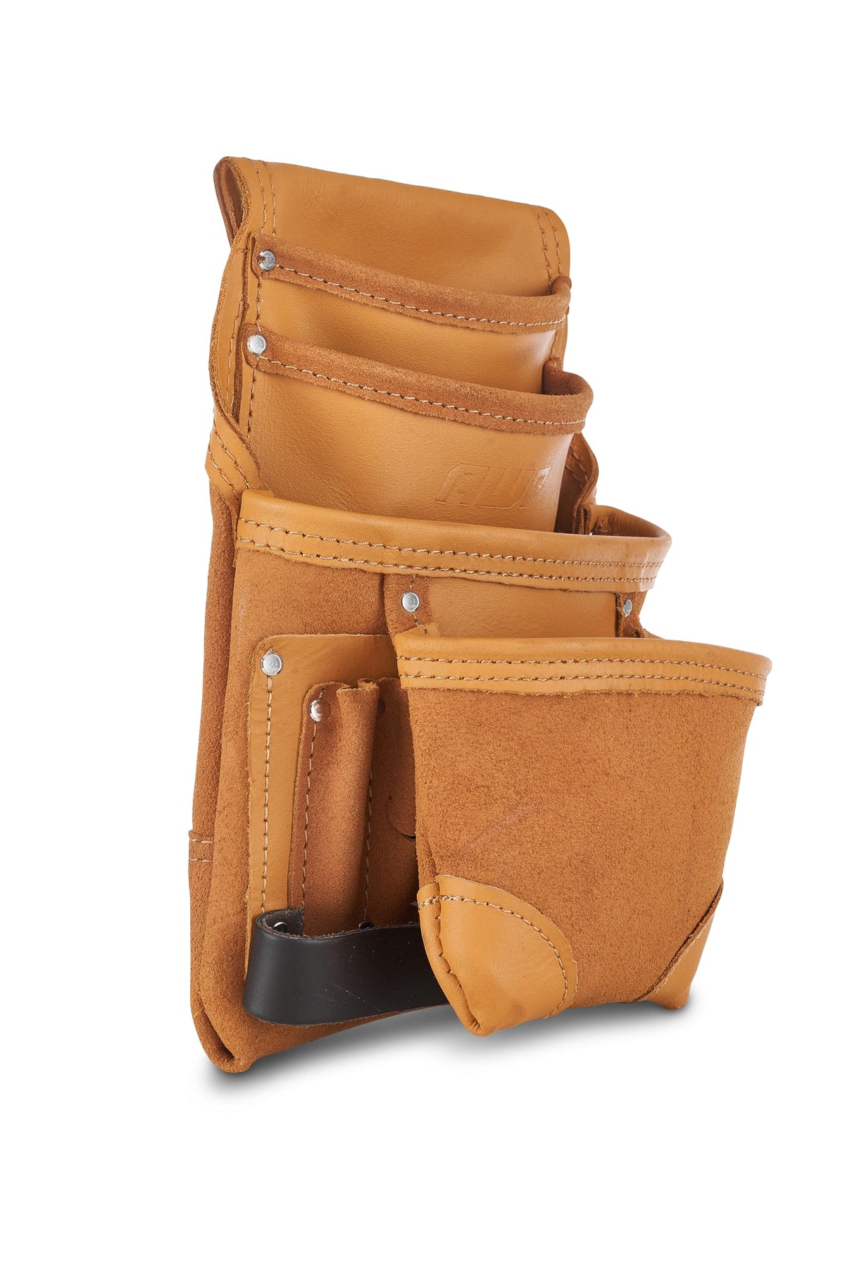 AWP Genuine Leather Premium Tool Pouch ideal for daily-site use keeps tools within reach.