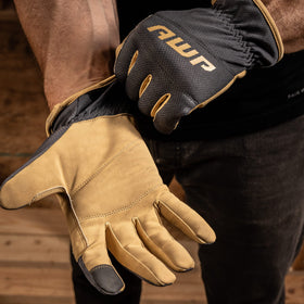 AWP Performance Utility Gloves reinforced wear points withstand abrasive environments.
