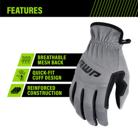 AWP Performance Utility Gloves padded palms offering comfort during extended wear.