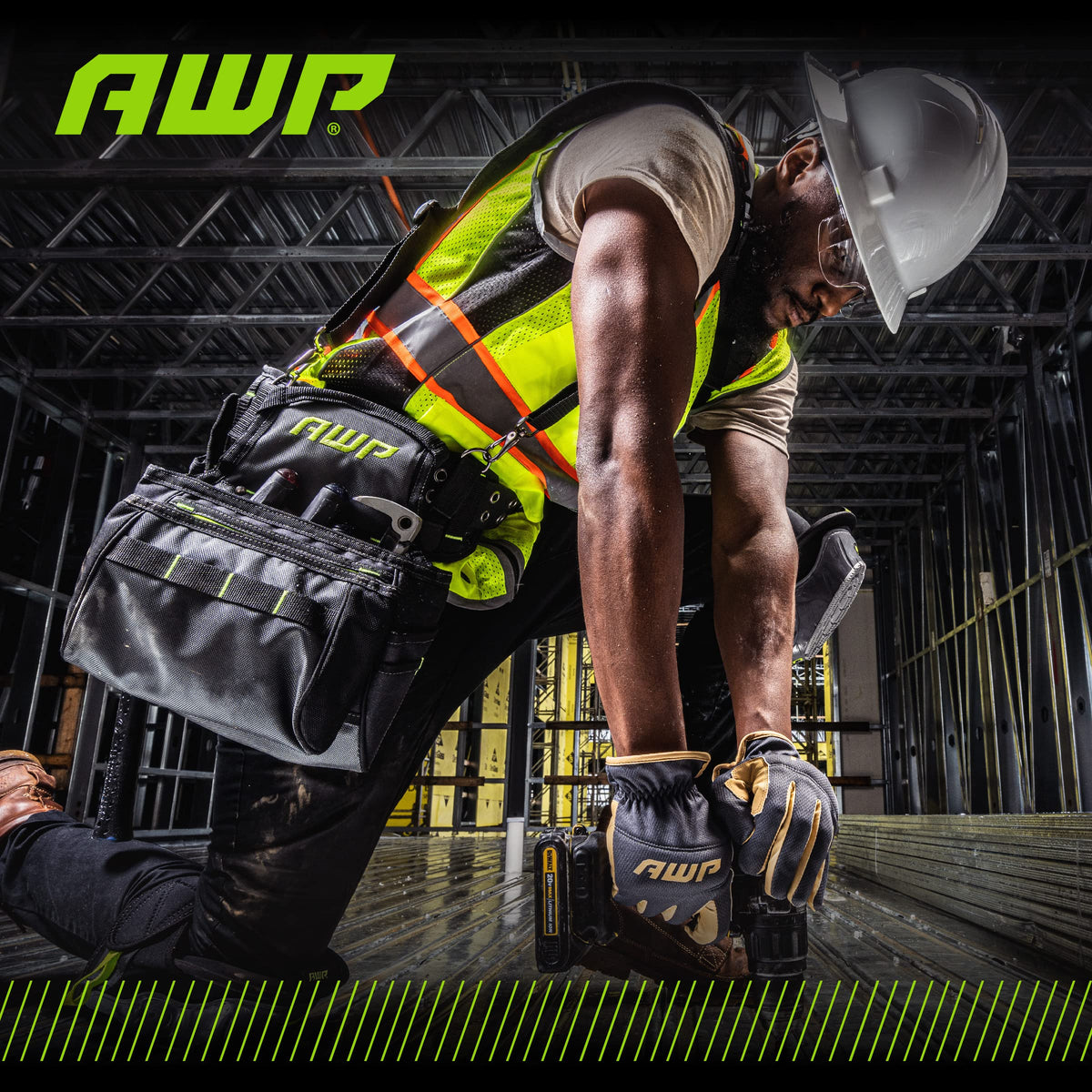 AWP Performance Utility Gloves quick-fit cuff for fast, secure donning.