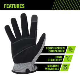 AWP Performance Utility Gloves touchscreen compatibility enables on-site device use.
