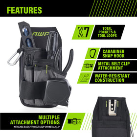 AWP tool pouch seven pockets for efficient organization during daily tasks