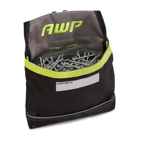 AWP TrapJaw clip-on pouch wide-open for quick one-handed access on the job