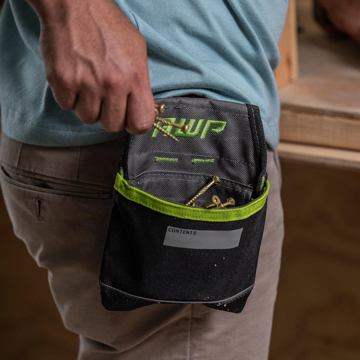 AWP TrapJaw pouch features a write-on panel to label contents