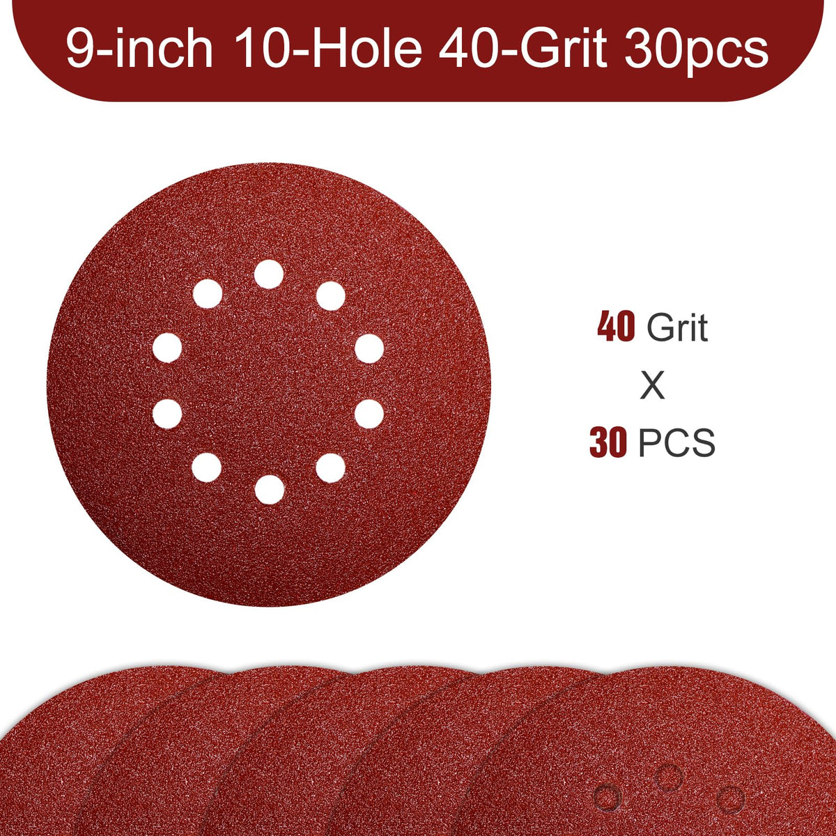 Awutzut 30-pack sanding discs laid out to show quantity and versatility for projects
