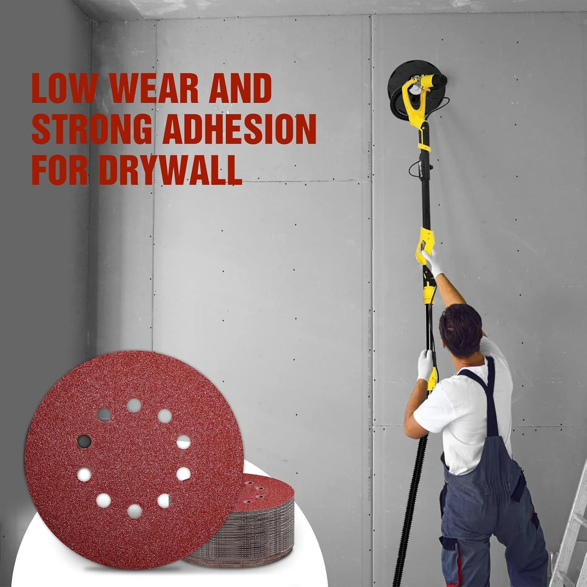 Awutzut popcorn ceiling sanding disc works with standard sander pads