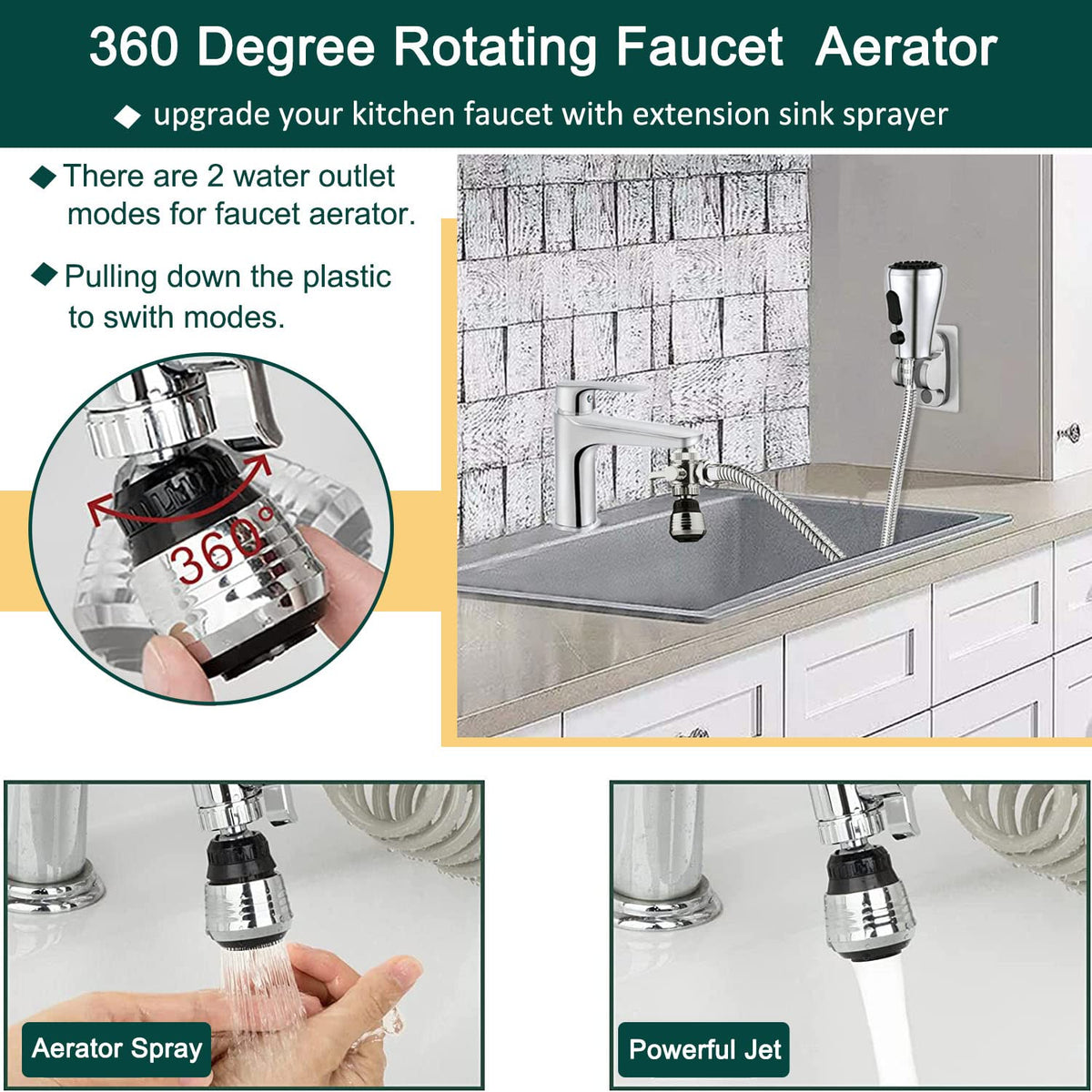 AWXYG brass diverter valve assembly redirects water to sprayer for versatile use.