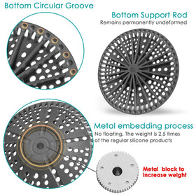 AWzzz large silicone drain cover fits flat drains for efficient drainage