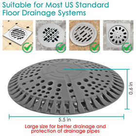 AWzzz drain catcher shows central metal core and flexible silicone design