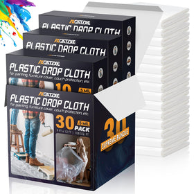 Axgatoxe drop cloth 12x9ft floor protection for painting and renovation projects