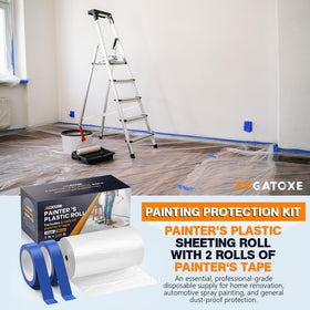 Axgatoxe includes two rolls of painter's tape for clean edges.
