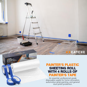 Axgatoxe waterproof sheet doubles as a dust barrier for renovations.