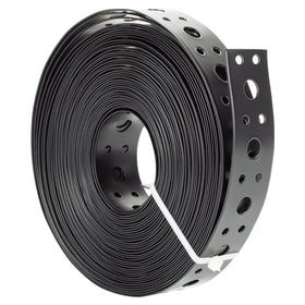 AxiSculpt metal strap 1in-33ft with holes secures pipes efficiently.