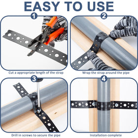 AxiSculpt strap suitable for outdoor and indoor projects with rust resistance.