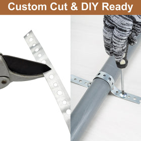 AxiSculpt easy-cut steel strap enables custom lengths.
