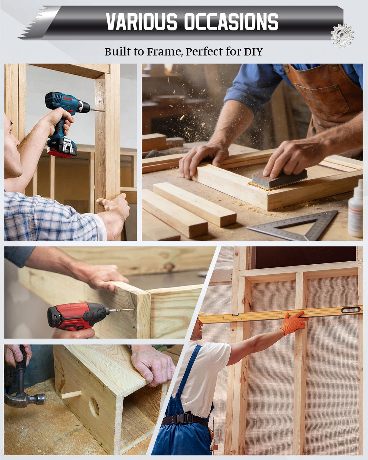 AXIUM 4-piece corner clamp set speeds up assembly and productivity.