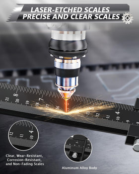 AXIUM drill guide demonstrates alignment guides for precise hole placement.