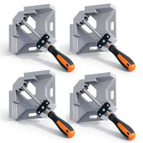 AXIUM corner clamps with adjustable swing jaw enable precise 90-degree corners.
