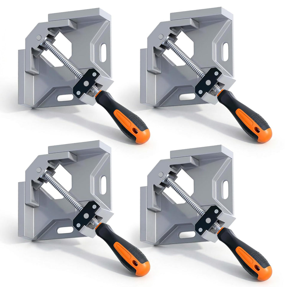 AXIUM corner clamps with adjustable swing jaw enable precise 90-degree corners.