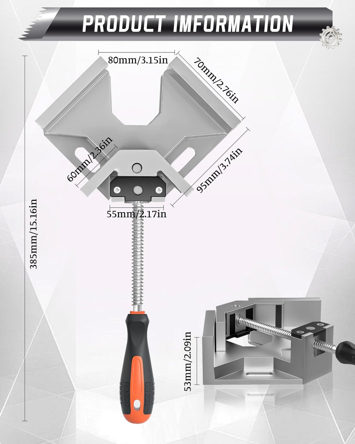 AXIUM corner clamps right-angle setup for accurate framing and alignment.