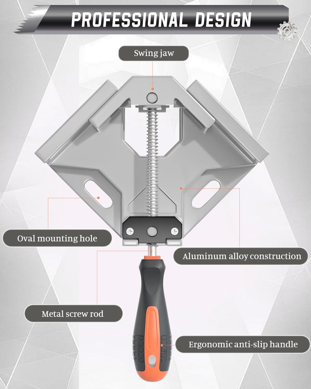 AXIUM right-angle clamps ideal for large woodworking projects.