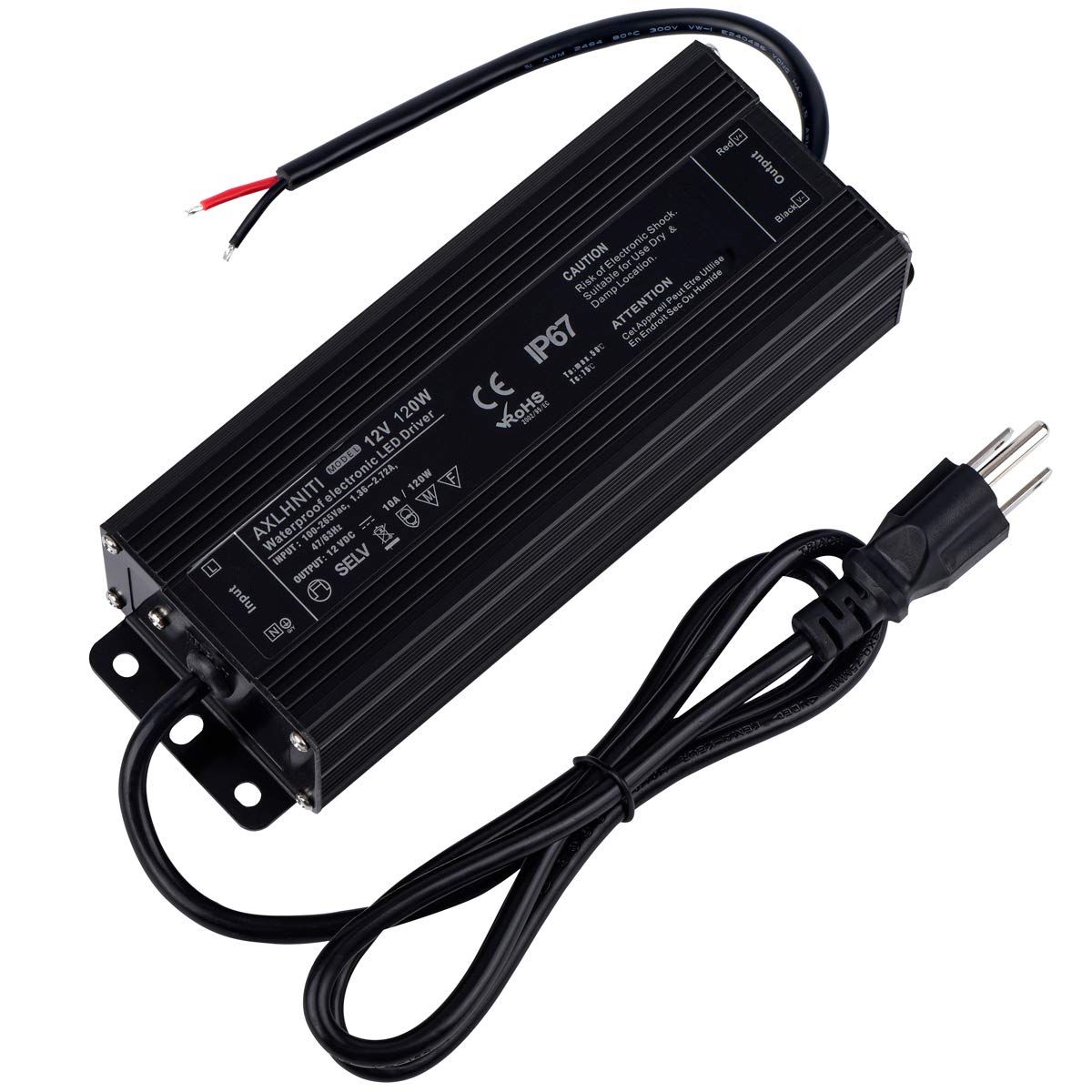 AXLHNITI LED Driver front view for outdoor use and 120W output