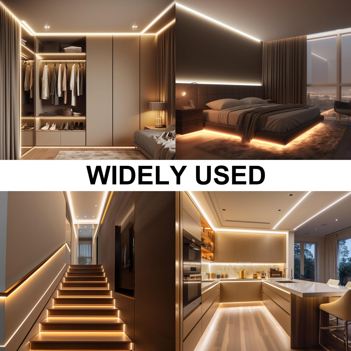 AXMOTUT COB LED strip diffuser helps spread light evenly