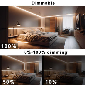 AXMOTUT COB LED strip on kitchen counter for bright task lighting