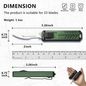 Axsuerto automatic knife retracting in action for safe storage