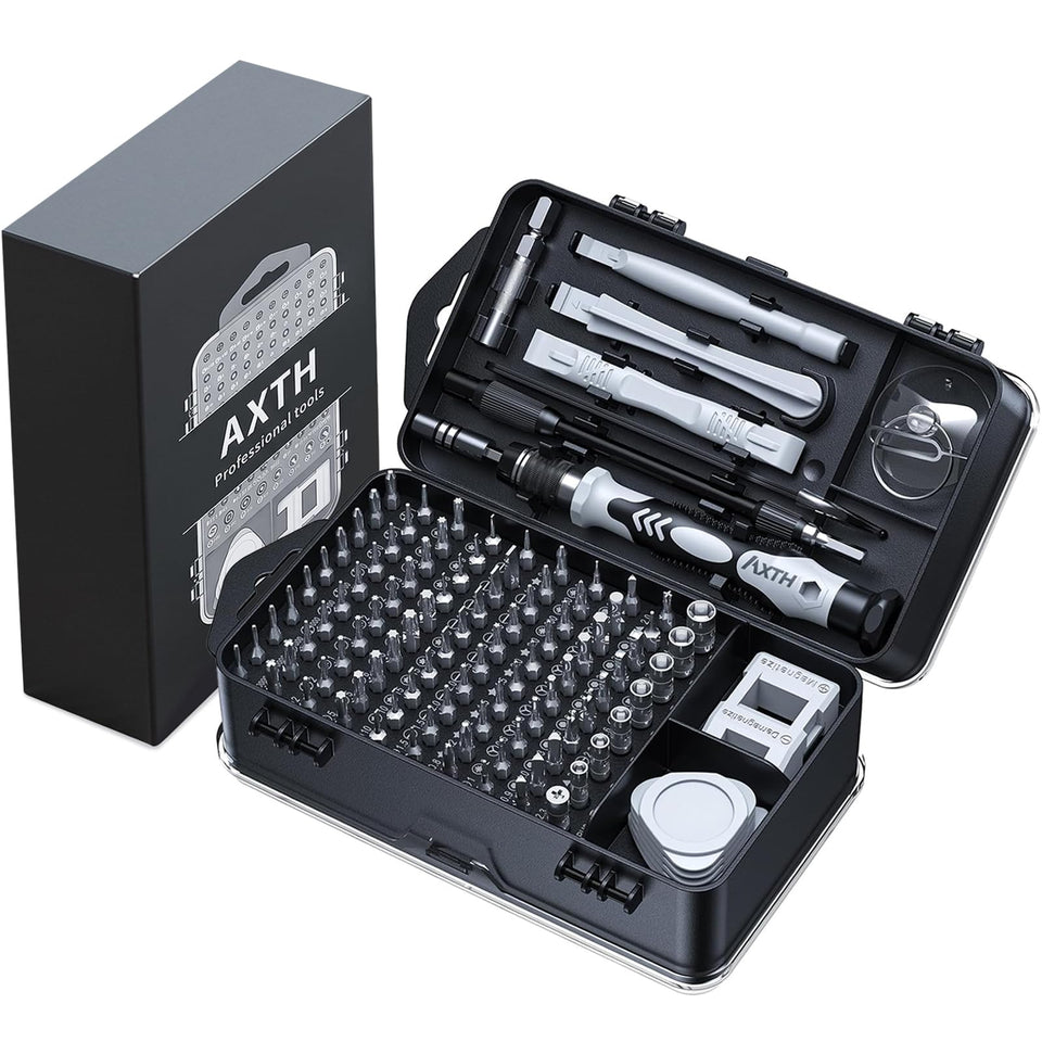 AXTH 115-in-1 set case keeps repair bits organized.