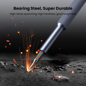 S2 alloy steel bits offer high hardness and durability for tough screws.
