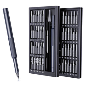 AXTH 50-in-1 screwdriver kit in a compact case for quick electronics repairs.