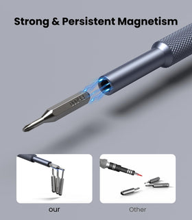 AXTH frosted ergonomic handle with a smooth swivel cap reduces hand fatigue.