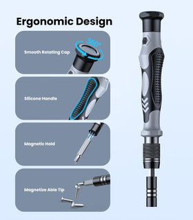 AXTH ergonomic handle with swivel cap for comfortable use.
