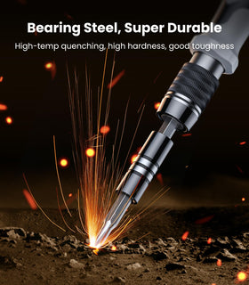 AXTH magnetic tip helps hold screws during repair.
