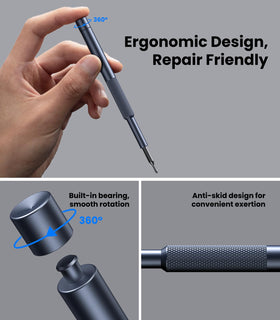 AXTH magnetic tips grip tiny screws to prevent drops during assembly.