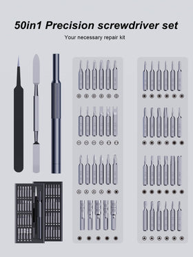AXTH precision bits with magnetic tips for secure screw handling during repairs.