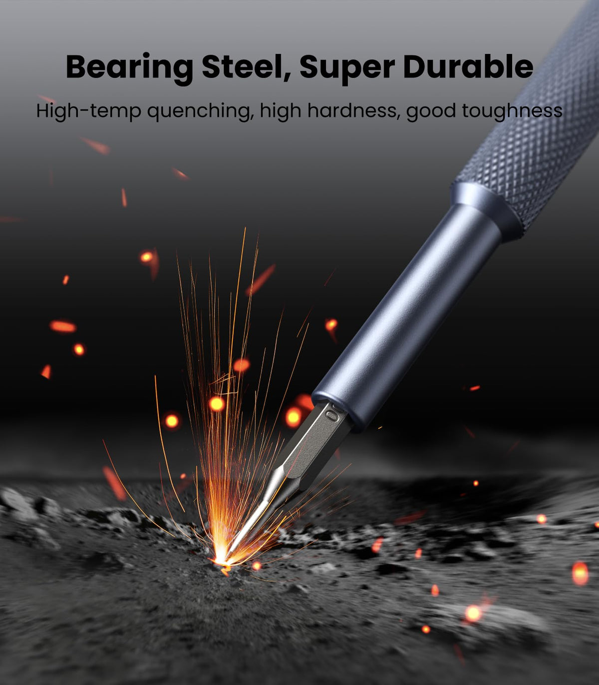 AXTH S2 steel bits (HRC65+) offer durable performance for frequent use.
