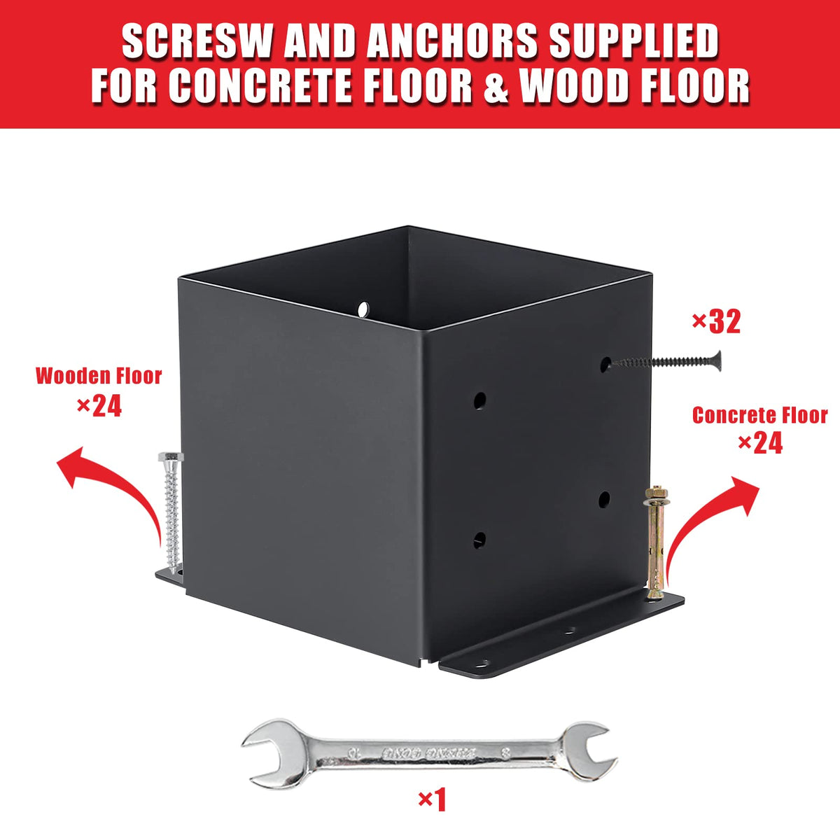 AXWHYS compact footprint supports posts without cluttering space