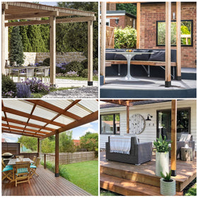 AXWHYS post base features a partition to protect wood