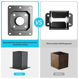AXWHYS powder-coated steel finish resists rust outdoors.