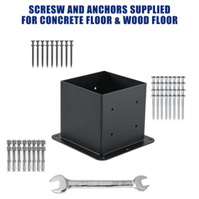 AXWHYS screws and anchors included simplify concrete and wood fixing