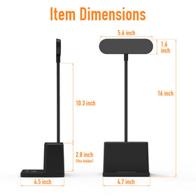 AXX Black LED desk lamp dimming controls offer customizable brightness