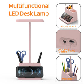 AXX Eye-caring LED lamp provides warm light without flicker for late-night projects.
