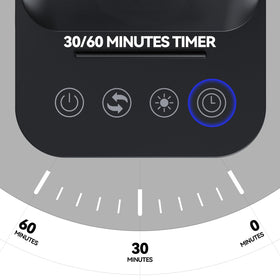 AXX LED desk lamp provides bright 650 lumens in a compact base.