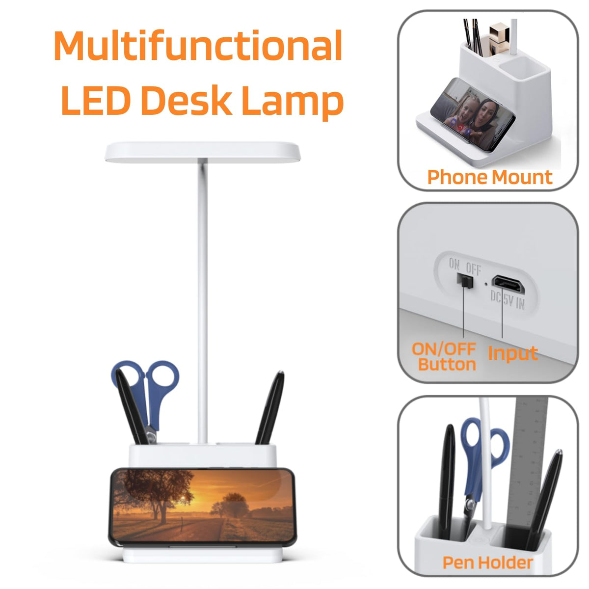 AXX compact gooseneck lamp for small desks, easy to maneuver and direct light