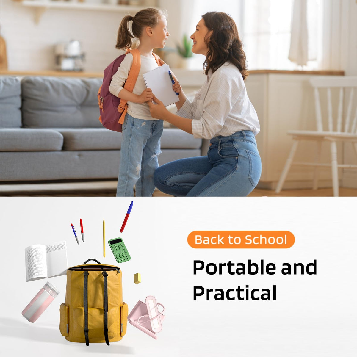 AXX Touch control lamp with dimmable brightness and color options.