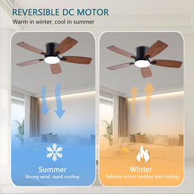 Ayaoty bedroom setting with ceiling fan for calm evenings