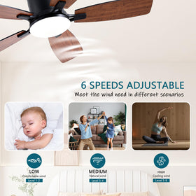 Ayaoty dual-color blades brown and black for décor versatility