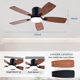 Ayaoty ceiling fan LED dimmable light for versatile brightness